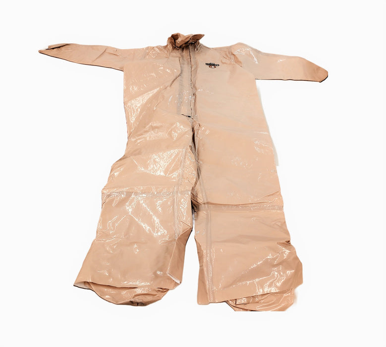 Lakeland ChemMax 4 Suit Attached hood, boots TAN (Case of 6) 42165 2XL NOS
