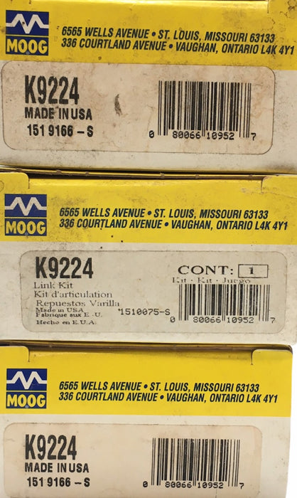 Moog Suspension Stabilizer Sway Bar Link Kit [Lot of 3] K9224 NOS