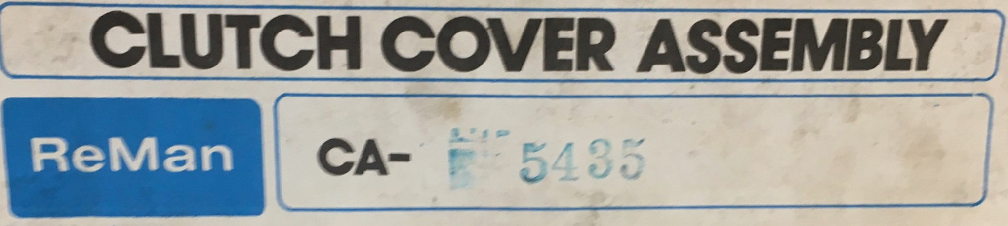 Reman Remanufactured Clutch Cover Assembly 5435 NOS