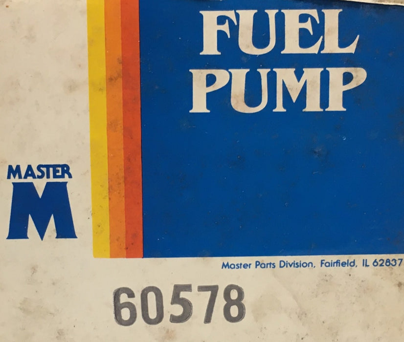 Master Fuel Pump Assembly 60578 NOS