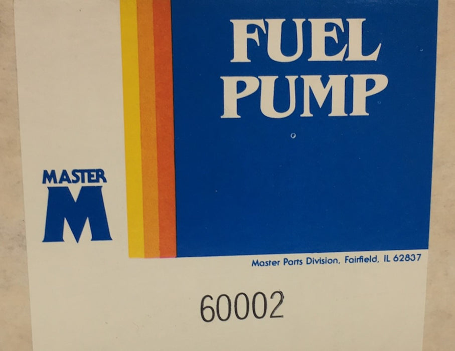 Master Fuel Pump Assembly 60002 NOS