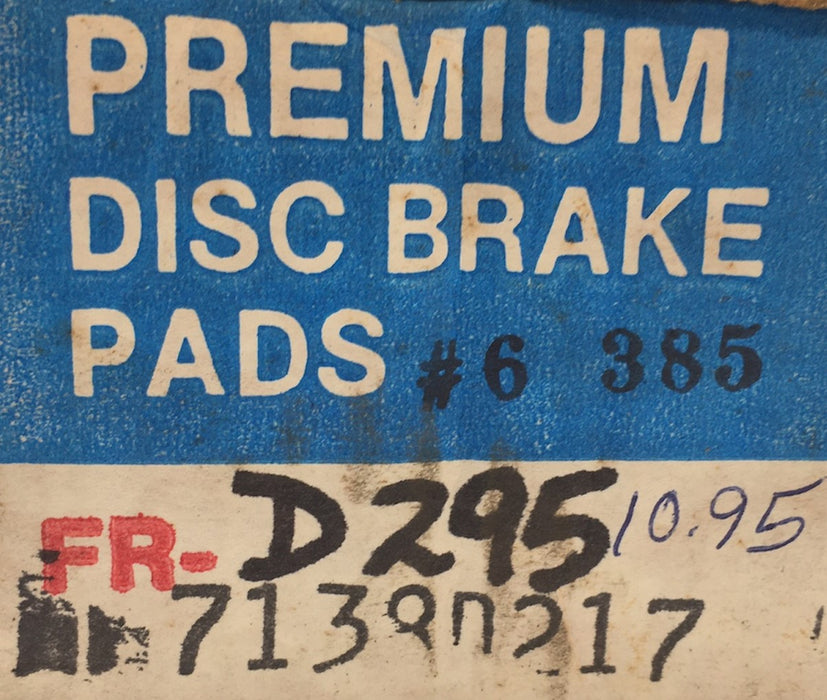 Friction Grip Disc Brake Pads D295 NOS
