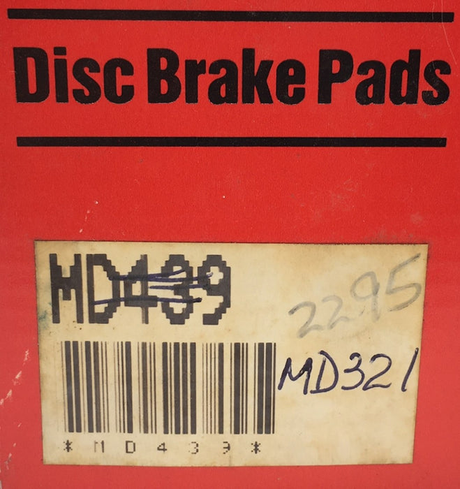 World Car Premium Disc Brake Pads MD321 NOS