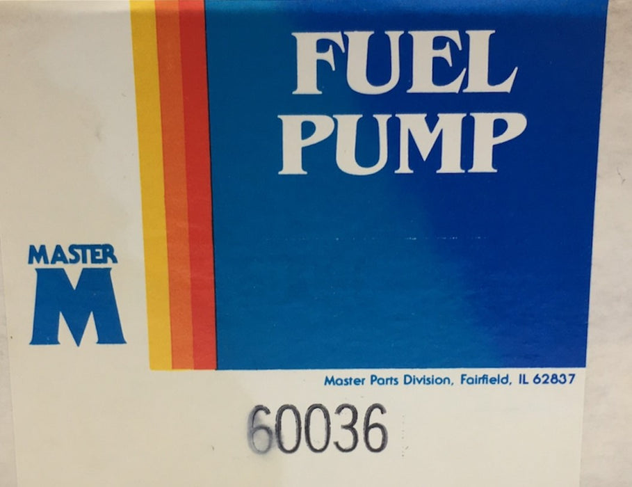 Master Fuel Pump Assembly 60036 NOS