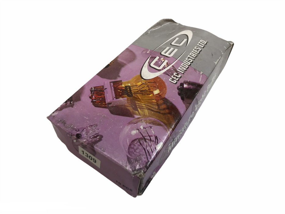 CEC Industries B-6 Shape 28 Volt Miniature Light Bulbs (Box of 10) 1309 NOS