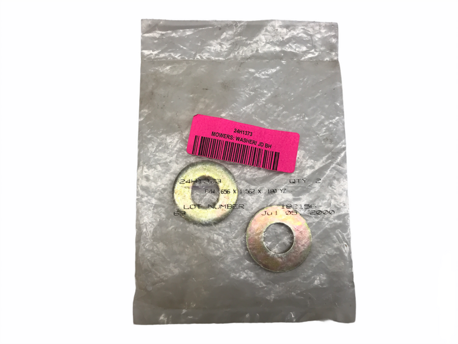John Deere OEM Flat Washer 24H1373 [Lot of 2] NOS