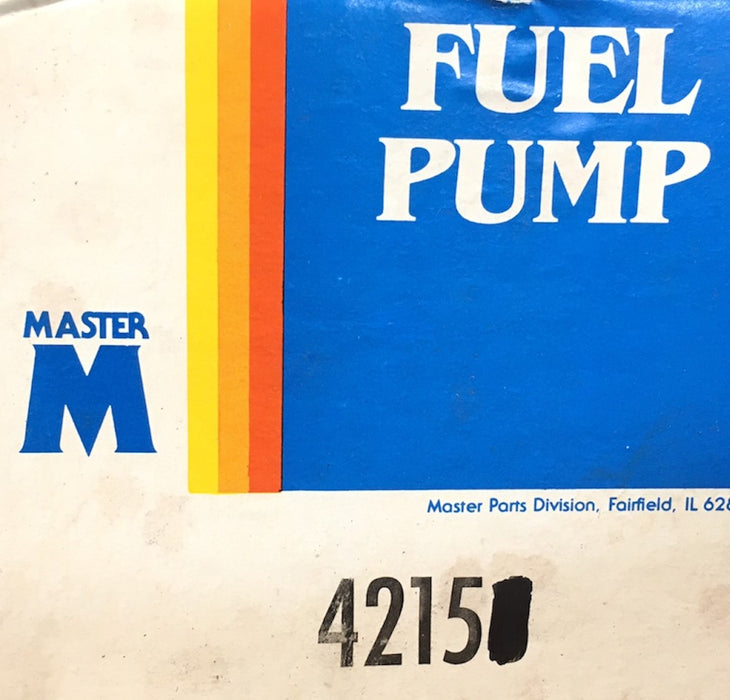 Master Fuel Pump Assembly 4215 NOS