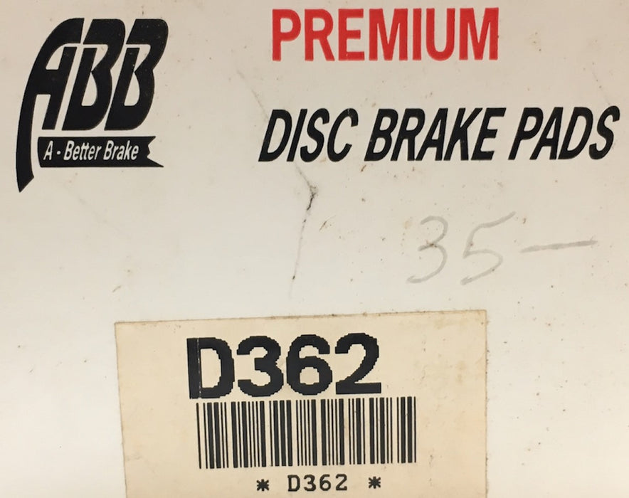 A Better Brake Premium Disc Brake Pads D362 NOS