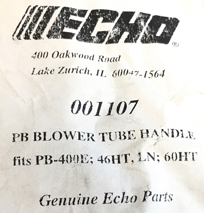 Echo Power Blower Tube Helper Handle  001107 NOS