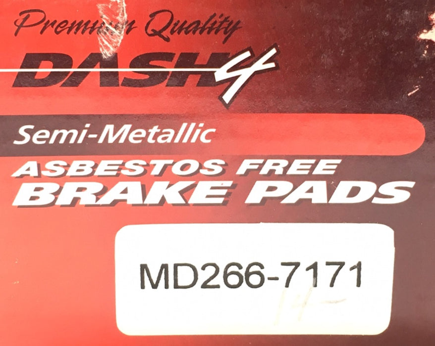 Dash4 Premium Quality Organic Brake Pads MD266-7171 NOS