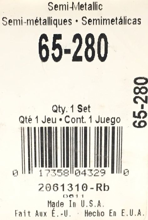 Guardian Disc Brake Pads 65-280 NOS