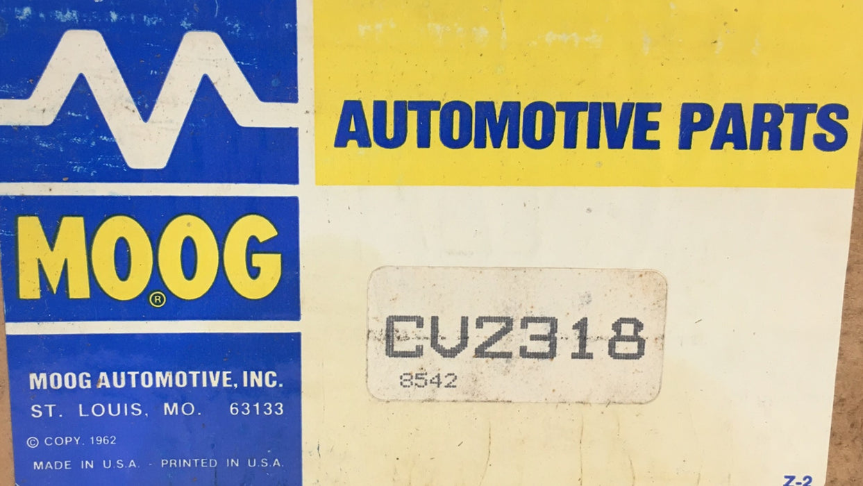 Moog CV Joint Boot Kit CV2318 NOS