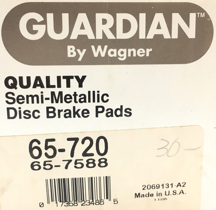 Guardian Disc Brake Pads 65-720 NOS