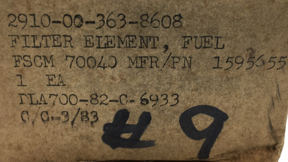GM Fuel Filter Element 1595655 NOS