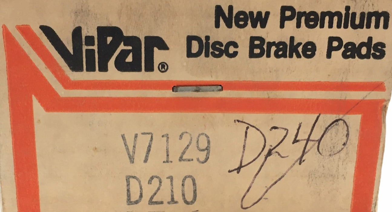 Vipar Import Disc Brake Pads D210 NOS