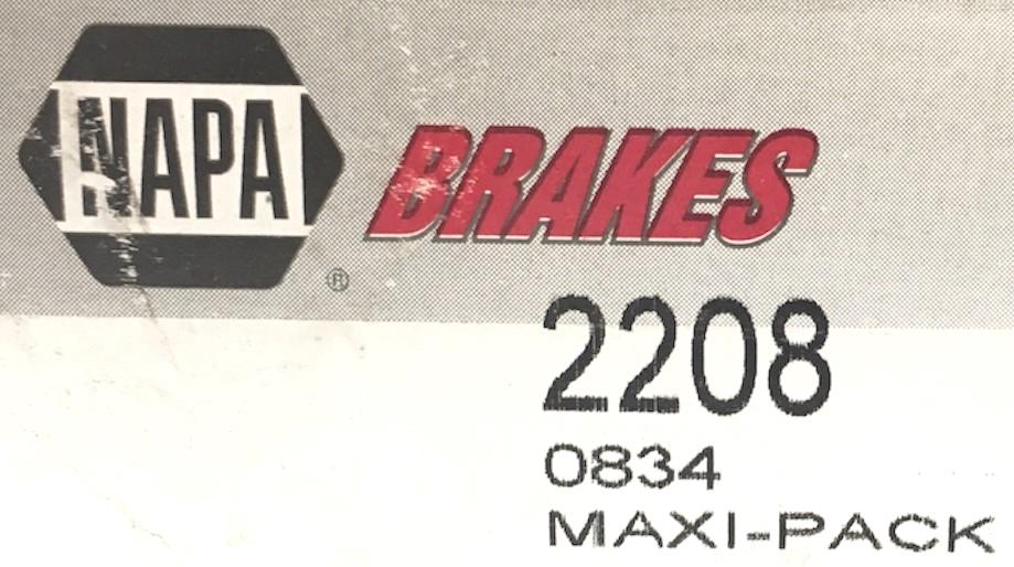 NAPA Drum Brake Hardware Kit 2208 NOS