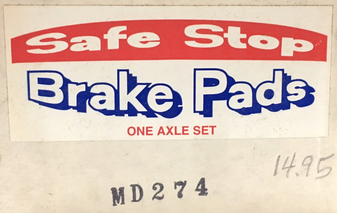 Safe Stop Brake Pads MD274 NOS
