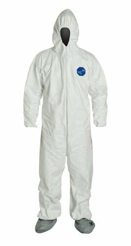 DuPont Tyvek 400 TY122SWHLG Case of 25 LARGE White Coveralls NO ORIGINAL BOX NEW