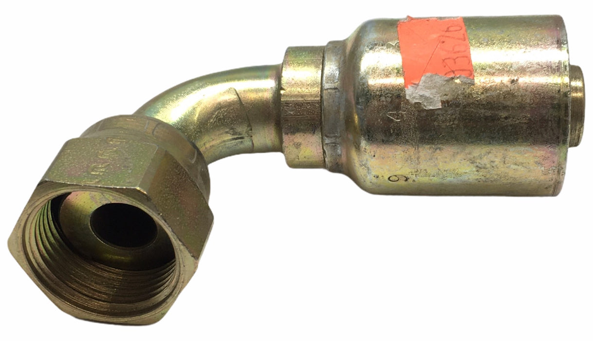 Unbranded Hydrualic Hose Fitting 90┬░ Elbow R1-R2-0K1A NOS