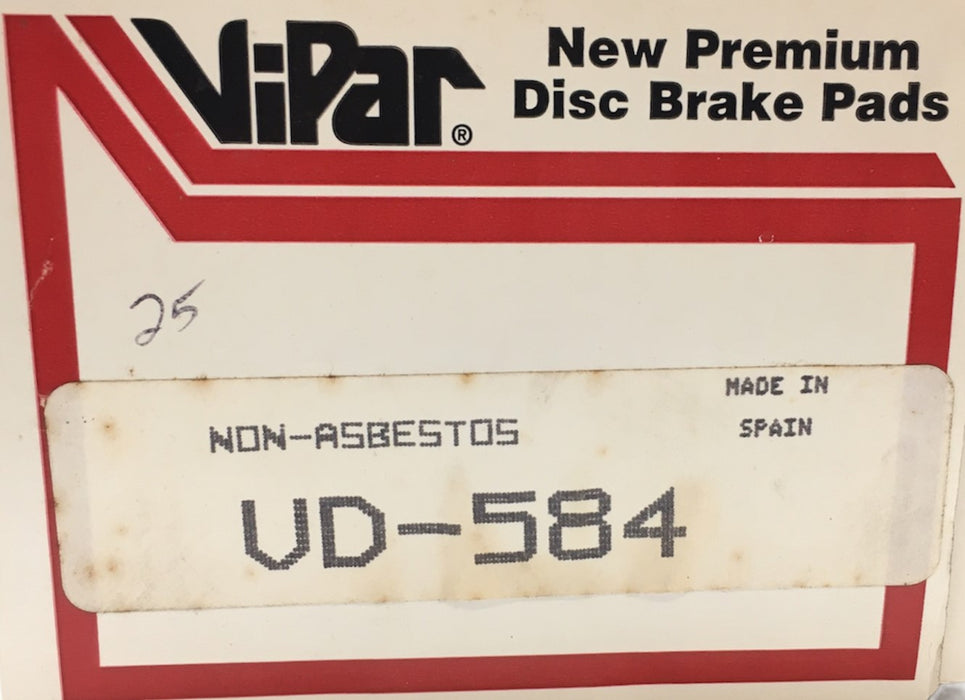 Vipar Premium Disc Brake Pads VD-584 NOS