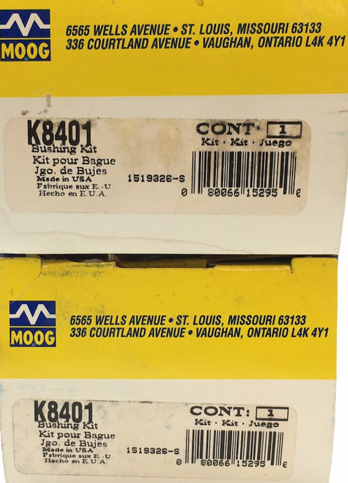 Moog Front Stabilizer Sway Bar Bushings [Lot of 2] K8401 NOS