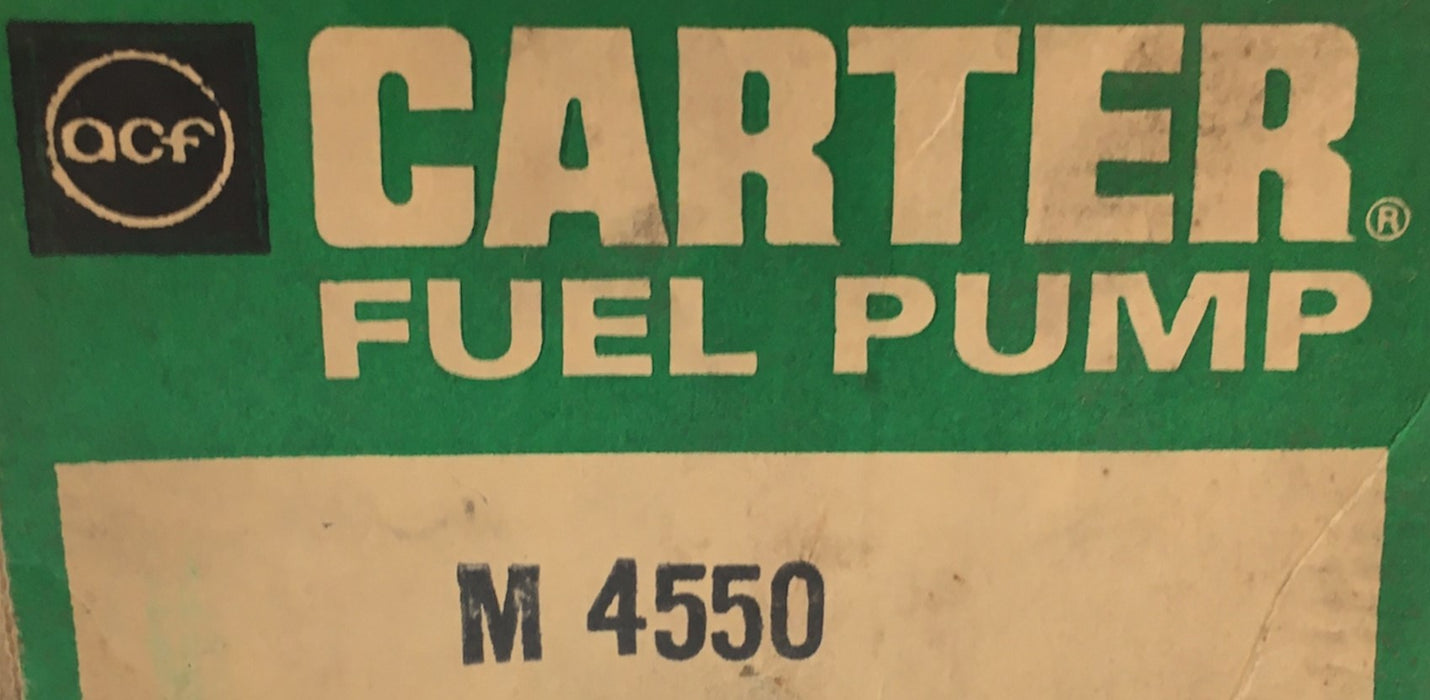 Carter Fuel Pump Assembly M4550 NOS