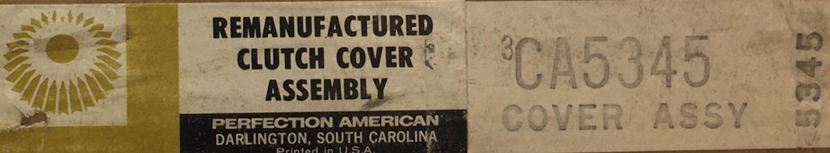 Perfection Remanufactured Clutch Cover CA5345 NOS