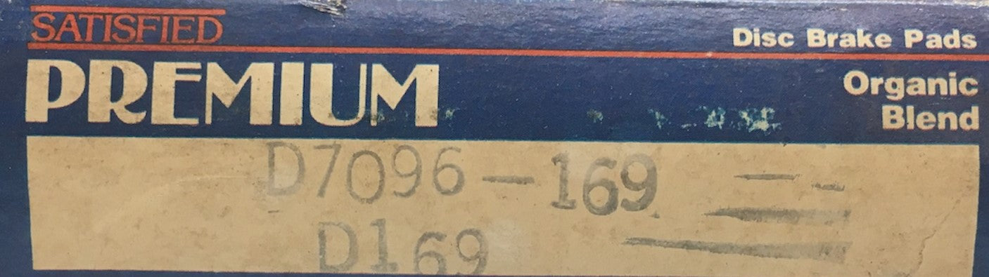 Premium Disc Brake Pads D169 NOS