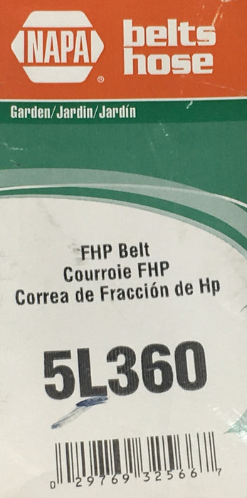 NAPA Replacement Belt 5L360 NOS