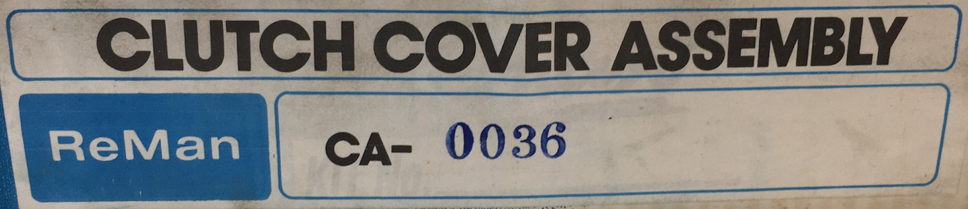 Reman Clutch Cover Assembly CA-0036 NOS