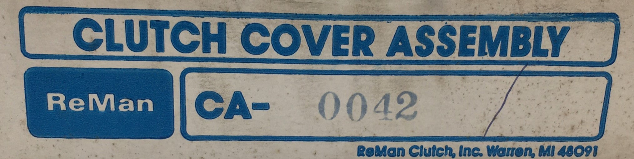 Reman Clutch Cover Assembly CA-0042 NOS