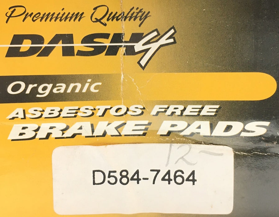 Dash4 Premium Quality Organic Brake Pads D584-7464 NOS