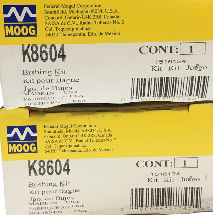 Moog Suspension Control Arm Bushing Kit [Lot of 2] K8604 NOS