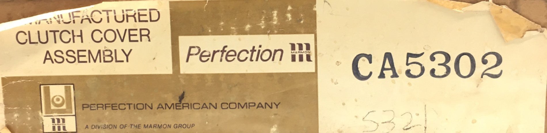 Perfection Remanufactured Clutch Cover Assembly CA5302 NOS