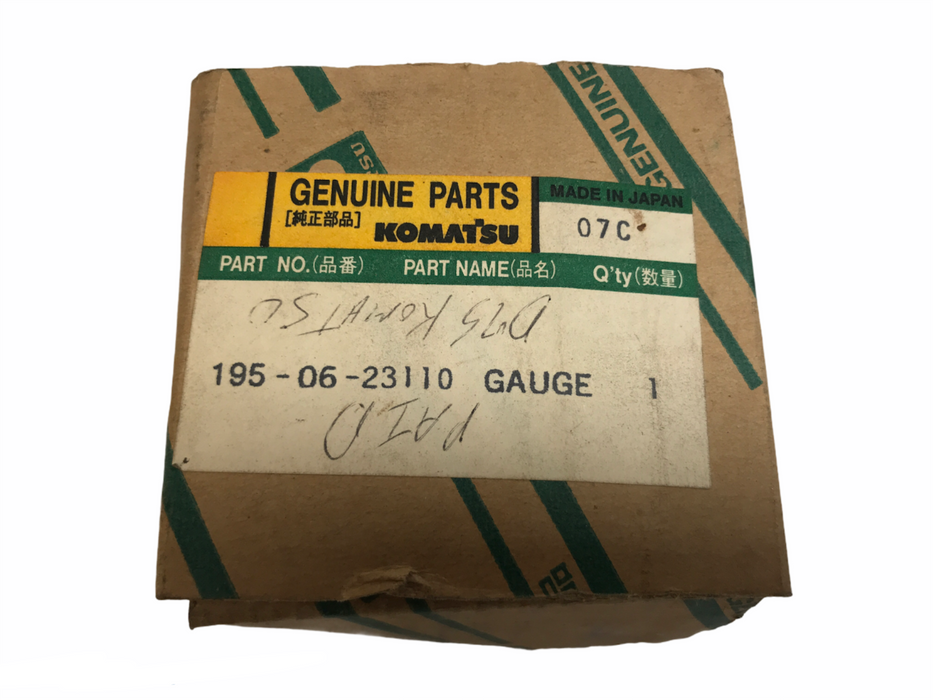 Komatsu OEM Water Temperature Gauge 195-06-23110 NOS