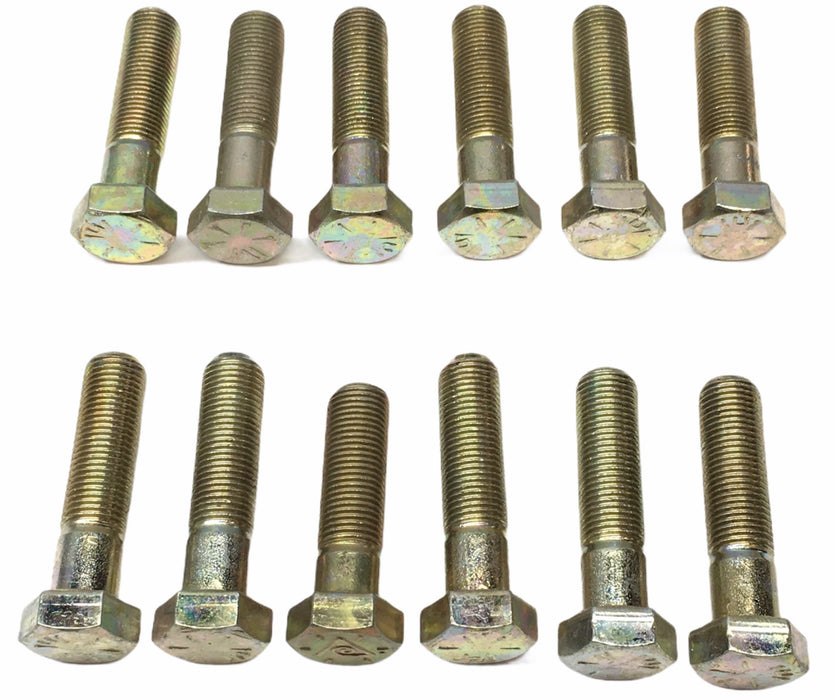 Unbranded 3/4" x 2 1/4" Yellow Zinc Hex Bolt 021883 [Lot of 12] NOS
