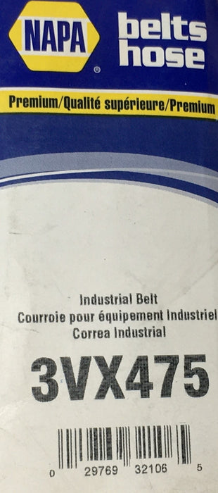 NAPA Industrial Belt 3VX475 NOS