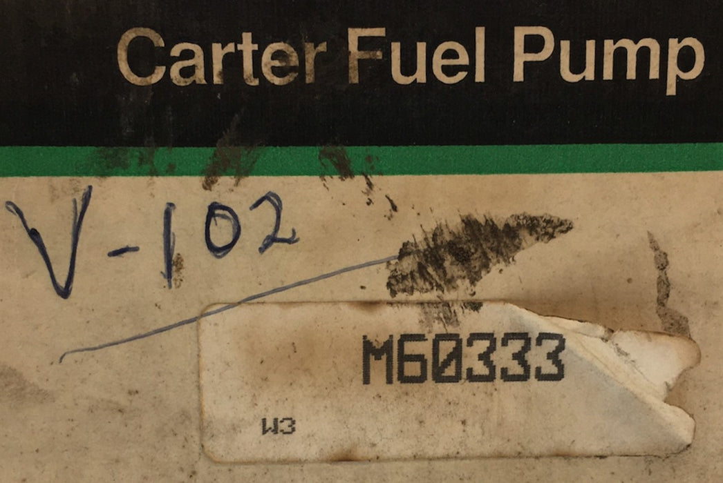 Carter Fuel Pump Assembly M60333 NOS